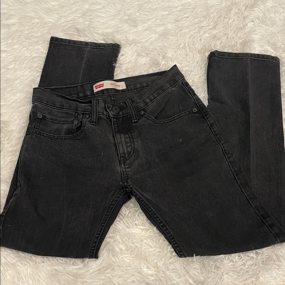 Levi's Women's Dark Gray Straight Leg Jeans